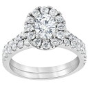 【送料無料】 エボルブ レディース リング アクセサリー Evolv 14k White Gold 2 Carat T.W. IGI Certified Lab...