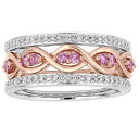 【送料無料】 ステラ グレース レディース リング アクセサリー Stella Grace 14k Two Tone Gold Pink Sapphire & 1/4 Carat T.W. Diamond Ring Set 14k Two Tone(4)