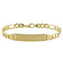 【送料無料】 ステラ グレース メンズ ブレスレット・バングル・アンクレット アクセサリー Stella Grace Men's 10k Gold Figaro...