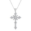 【送料無料】 アンブランデッド レディース ネックレス・チョーカー・ペンダントトップ アクセサリー 1 Carat T.W. Diamond 14k White...