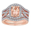 【送料無料】 ステラ グレース レディース リング アクセサリー Stella Grace 10k Rose Gold Morganite & 1/3 Cara...