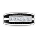 【送料無料】 アンブランデッド メンズ リング アクセサリー Men's 14k White Gold 1 Carat T.W. Diamond Wedding...