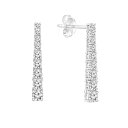 【送料無料】 アンブランデッド レディース ピアス・イヤリング アクセサリー 14k White Gold 1-5/8 Carat T.W. Diamond J...