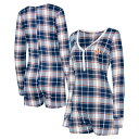 【送料無料】 アンブランデッド レディース ナイトウェア アンダーウェア Women's Concepts Sport Navy Houston Astros ...