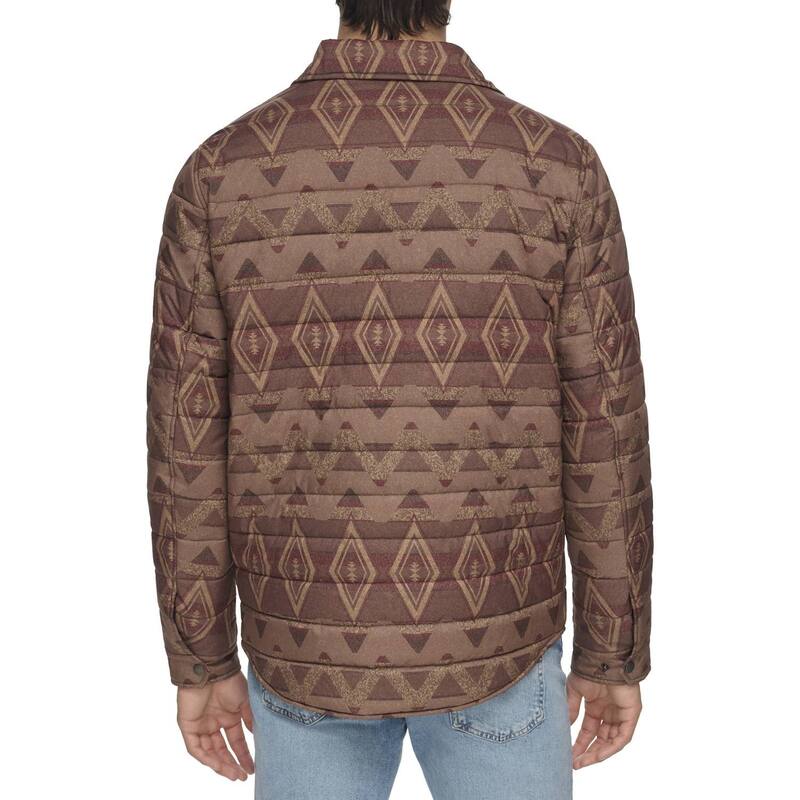 【送料無料】 リーバイス メンズ ジャケット・ブルゾン アウター Men's Levi's Quilted Shacket Geometric Print