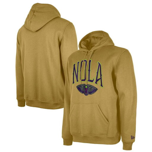 【送料無料】 ニューエラ メンズ Tシャツ トップス Men's New Era Tan New Orleans Pelicans 2024/25 City Edition Pullover Hoodie Nor Multi