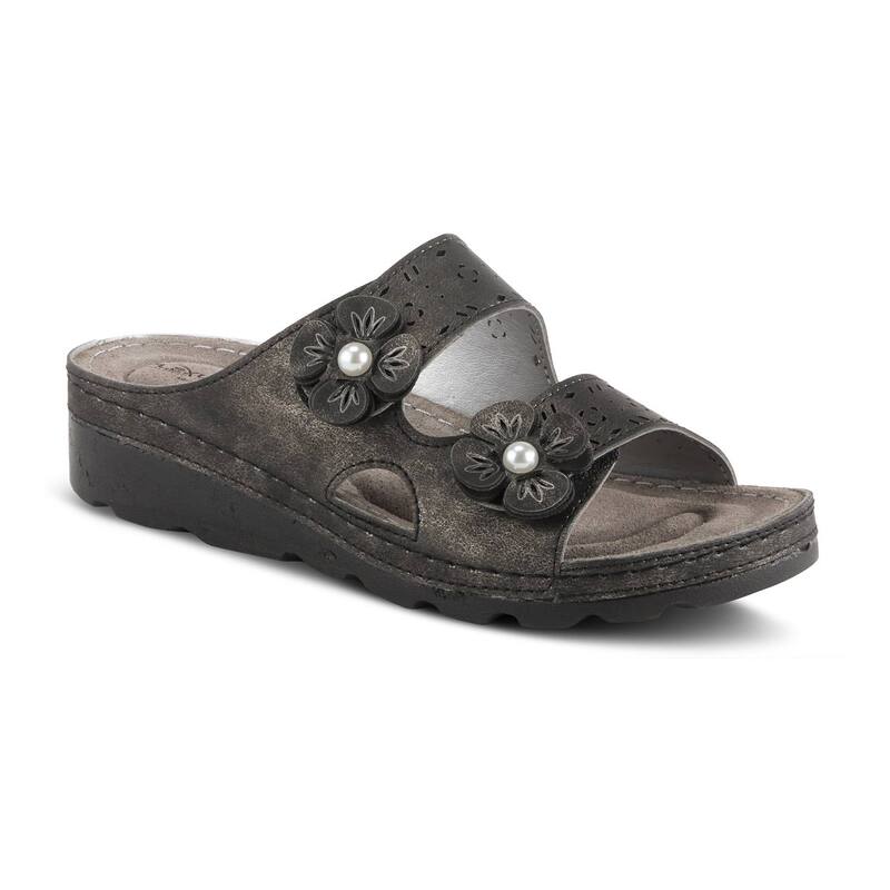 【送料無料】 フレクサス レディース サンダル シューズ Flexus by Spring Step Pamola Women's Slide Sandals Black