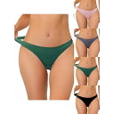【送料無料】 アレグラ ケー レディース パンツ アンダーウェア 5 Packs Women's Unlined Underwear Satin Invisib...
