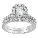 【送料無料】 エボルブ レディース リング アクセサリー Evolv 14k White Gold 2 Carat T.W. IGI Certified Lab...