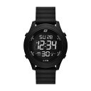 【送料無料】 スケッチャーズ メンズ 腕時計 アクセサリー Skechers Men's Slip Ins Magnetic Strap Digital Watch Black