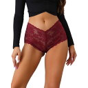 【送料無料】 アレグラ ケー レディース パンツ アンダーウェア Women's Full Coverage Transparent Lace Briefs M...