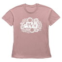 【送料無料】 スター ウォーズ レディース Tシャツ トップス Women's Star Wars Floral Logo Graphic Tee Desert Pink