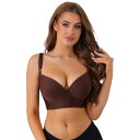 【送料無料】 アレグラ ケー レディース ブラジャー アンダーウェア Women's Deep V-Neck Adjustable Straps Underwi...