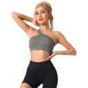 【送料無料】 アレグラ ケー レディース ブラジャー アンダーウェア Women's Off-Shoulder Ribbed Workout Bras Fitn...