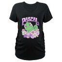 【送料無料】 ディズニー レディース Tシャツ トップス Disney's Tangled Pascal Floral Chameleon Maternity Graphic Tee Black