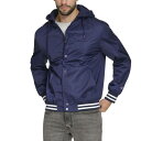 【送料無料】 チャンピオン メンズ ジャケット・ブルゾン アウター Men's Champion Hooded Varsity Jacket Peacoat(4)