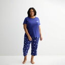 【送料無料】 クロフト&バロー レディース ナイトウェア アンダーウェア Plus Size Croft & Barrow Mom's Day Pocket S...