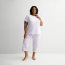 【送料無料】 クロフト&バロー レディース ナイトウェア アンダーウェア Plus Size Croft & Barrow Mom's Day Pocket S...