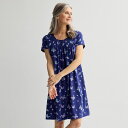 【送料無料】 クロフト&バロー レディース ナイトウェア アンダーウェア Women's Croft & Barrow Knit Sleep Gown Butt...