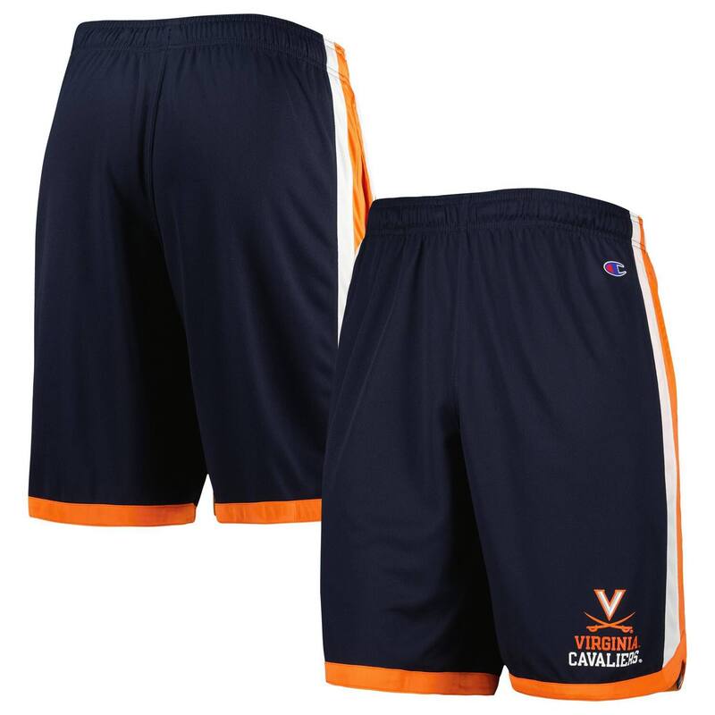 【送料無料】 チャンピオン メンズ ハーフパンツ・ショーツ ボトムス Men's Champion Navy Virginia Cavaliers Basketball Shorts Uva Navy