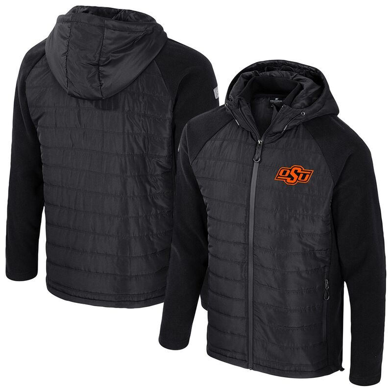 【送料無料】 コロシアム メンズ ジャケット・ブルゾン アウター Men's Colosseum Black Oklahoma State Cowboys Block The Sun Full-Zip Hoodie Jacket Oks Black