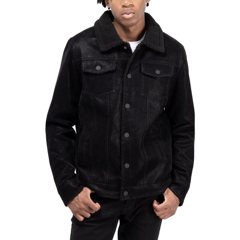 【送料無料】 エックスレイ メンズ ジャケット・ブルゾン アウター Men's Xray Jacket with Faux Shearling Lining Black