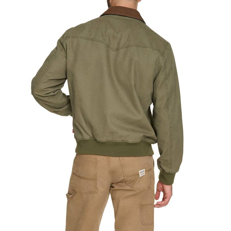 【送料無料】 リーバイス メンズ ジャケット・ブルゾン アウター Men's Levi's Denim Bomber with Laydown Collar Medium Wash Denim