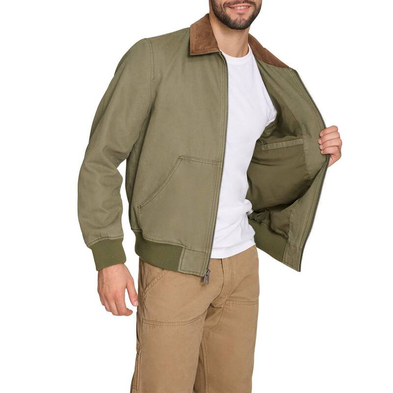 【送料無料】 リーバイス メンズ ジャケット・ブルゾン アウター Men's Levi's Denim Bomber with Laydown Collar Medium Wash Denim