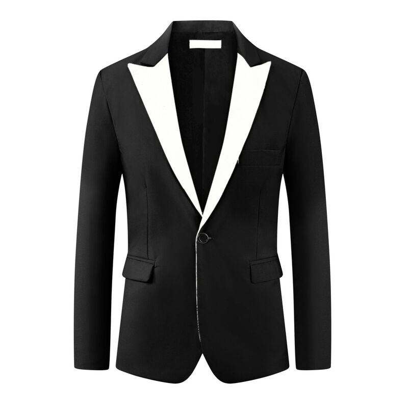 【送料無料】 Lars Amadeus メンズ ジャケット・ブルゾン アウター Business Suit Jackets for Men's Peak Lapel Classic Single Breasted Sports Coats Suit Jackets Black
