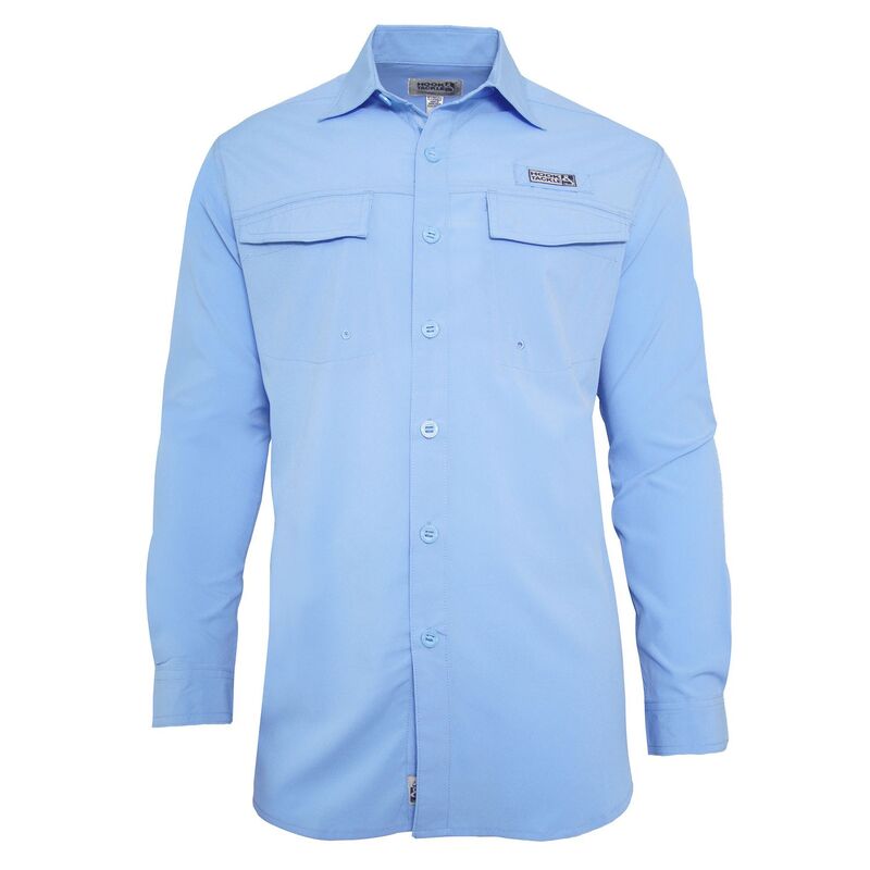 【送料無料】 フックアンドタックル メンズ Tシャツ トップス Men's Coastline Long Sleeve UV Vented Fishing Shirt French Blue