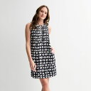 【送料無料】 ソノマ レディース ワンピース トップス Petite Sonoma Goods For Life Sleeveless Pintuck Dress Onyx Triangle Geo