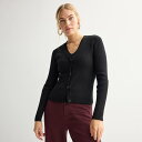 【送料無料】 ナインウェスト レディース ニット・セーター アウター Women's Nine West Sweater Sculpt Ribbed Cardi...