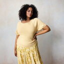 【送料無料】 LC Lauren Conrad レディース ニット・セーター アウター Plus Size LC Lauren Conrad Short Sleeve Knit Sweater Tee Pierust(4)