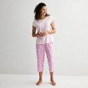【送料無料】 クロフト&バロー レディース ナイトウェア アンダーウェア Women's Croft & Barrow Mom's Day Sleep Set ...