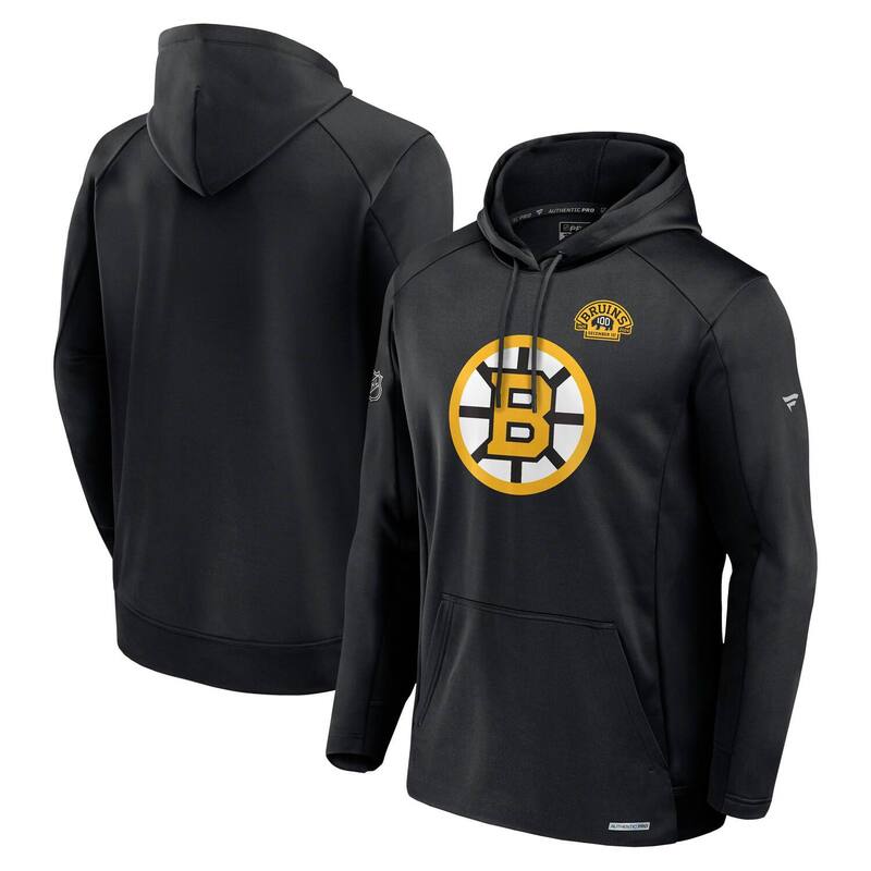 【送料無料】 ファナティクス メンズ Tシャツ トップス Men's Fanatics Black Boston Bruins Big & Tall Authentic Pro Pullover Hoodie Bsb Black