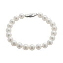【送料無料】 アンブランデッド レディース ブレスレット・バングル・アンクレット アクセサリー 18k White Gold AA Akoya Cultured...