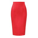 【送料無料】 アレグラ ケー レディース スカート ボトムス Women's Elegant Pencil Skirt High Waist Split Hem Work Bodycon Business Skirts Red(4)