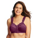 【送料無料】 コンフォート チョイス レディース ブラジャー アンダーウェア Comfort Choice Women's Plus Size Front Cl...