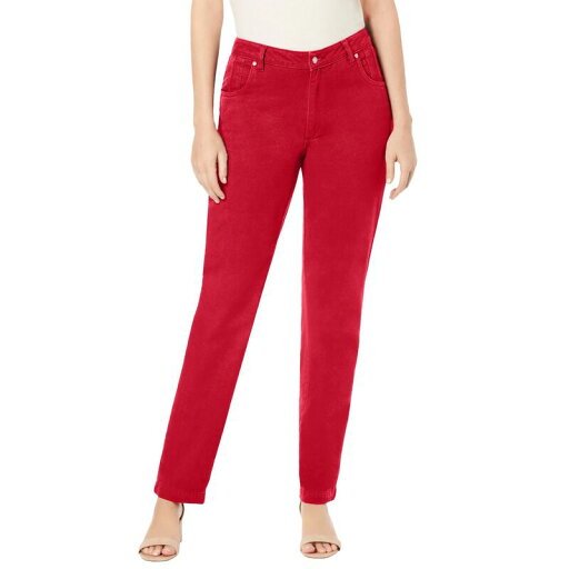 【送料無料】 ジェシカロンドン レディース デニムパンツ ボトムス Jessica London Women's Plus Size Petite Classic Cotton Denim Straight-leg Jean Classic Red 【送料無料】 ジェシカロンドン レディース デニムパンツ ボトムス Jessica London Women's Plus Size Petite Classic Cotton Denim Straight-leg Jean Classic Red