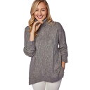 【送料無料】 ジェシカロンドン レディース ニット・セーター アウター Jessica London Women's Plus Size Cable Turtleneck Sweater Medium Heather Grey|詳細画像