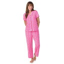 【送料無料】 ドレイパージェームス レディース ナイトウェア アンダーウェア Women's Draper James 2-Piece Printed Cozy...