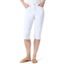 【送料無料】 グロリアバンデービルト レディース カジュアルパンツ ボトムス Women's Gloria Vanderbilt Amanda Skimmer Capri Pants Vintage White