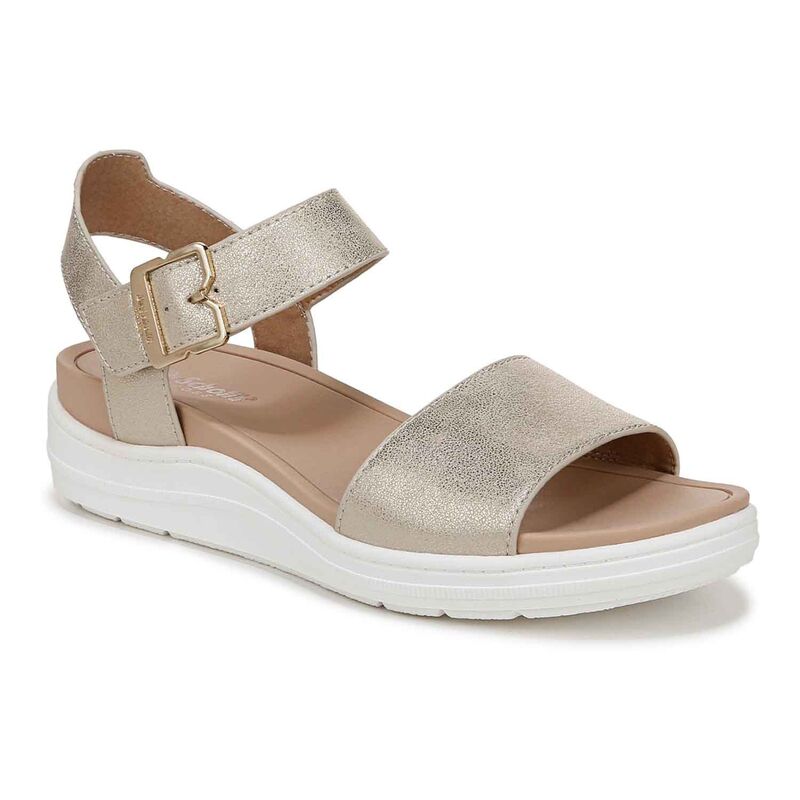 【送料無料】 ドクター・ショール レディース サンダル シューズ Dr. Scholl's Time Off Sky Women's Sandals Gold