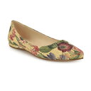 【送料無料】 ナインウェスト レディース サンダル シューズ Nine West Speakup Women's Leather Ballet Flats Natural Multi(4)