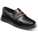 【送料無料】 ノンブッシュ メンズ スリッポン・ローファー シューズ Nunn Bush Luca Men's Moc Toe Penny Loafers Bl...