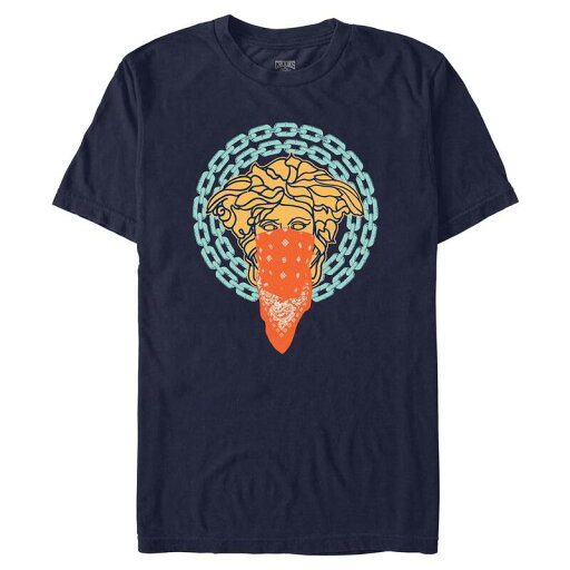 【送料無料】 ライセンス キャラクター メンズ Tシャツ トップス Men's Crooks And Castle Medusa Bandit Graphic Tee Navy 【送料無料】 ライセンス キャラクター メンズ Tシャツ トップス Men's Crooks And Castle Medusa Bandit Graphic Tee Navy