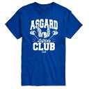 【送料無料】 マーベル メンズ Tシャツ トップス Men's Marvel Thor Asgard Lifting Club Graphic Tee Blue