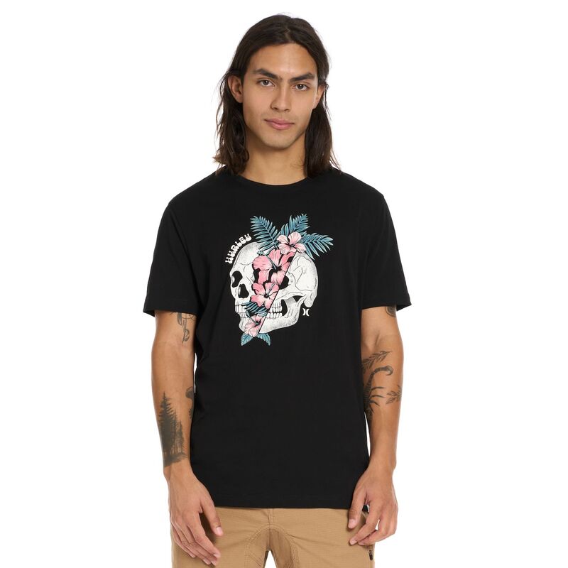 【送料無料】 ハーレー メンズ Tシャツ トップス Men's Hurley Tropical Graphic Tee Black Black