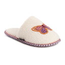 【送料無料】 ムクルクス レディース サンダル シューズ MUK LUK Novelty Women's Scuff Slippers Butterfly