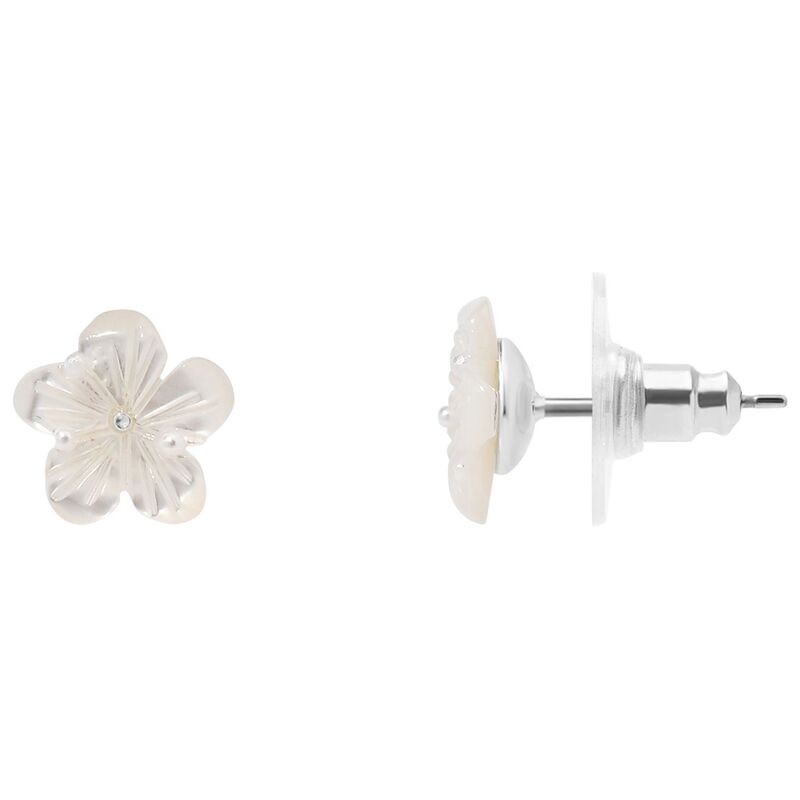 【送料無料】 LC Lauren Conrad レディース ピアス・イヤリング アクセサリー LC Lauren Conrad White Flower Post Earrings Multi